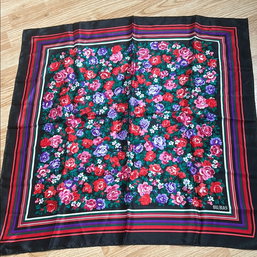 Bill Blass Floral  Scarf